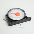 thumbnail image 2 of Compact Robust Plastic Angle Gauge with Pointer & Clear Scale - Multi-functional Slope and Horizontal Angle Measuring Tool for Home & Office Use, Made in Mainland China (Model DC39), 2 of 5
