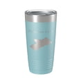 thumbnail image 1 of Pinecrest Lake Map Tumbler Travel Mug Insulated Laser Engraved Coffee Cup California 20 oz Light Blue, 1 of 1
