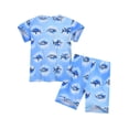 thumbnail image 5 of ATAIKU 3-8Y Boys' 2pcs Shark Pajama Set Comfy Short Sleeve Top & Shorts Kids Fun Summer Sleepwear, 5 of 6