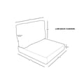 thumbnail image 3 of Covers for Low-Back Chair Cushions 6 inches thick in Beige, 3 of 3