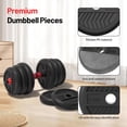 thumbnail image 4 of Juego de mancuernas ajustables TOTOZAKUL de 20 kg para gimnasio en casa, 4 of 8