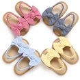thumbnail image 3 of Infant Baby Girls Summer Sandals Flower Soft Sole Newborn Toddler First Walker Crib Dress Shoes, 3 of 7