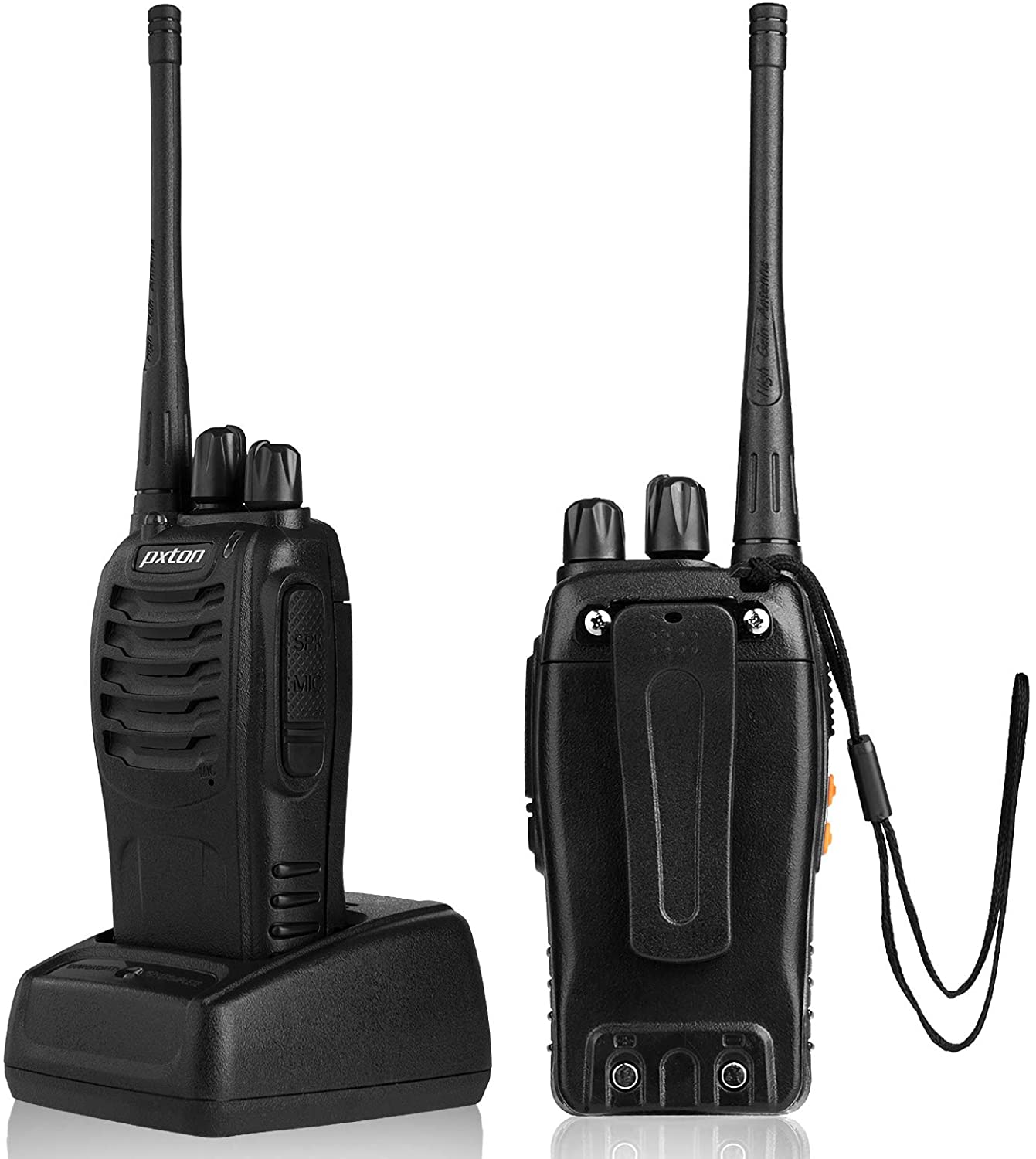 Walkie Talkies for Adults Two Way Radios Long Range with Headphones,16  Channel Handheld Way Radio Rechargeable with Flashlight Li-ion Battery  and Charger（10 Pack）
