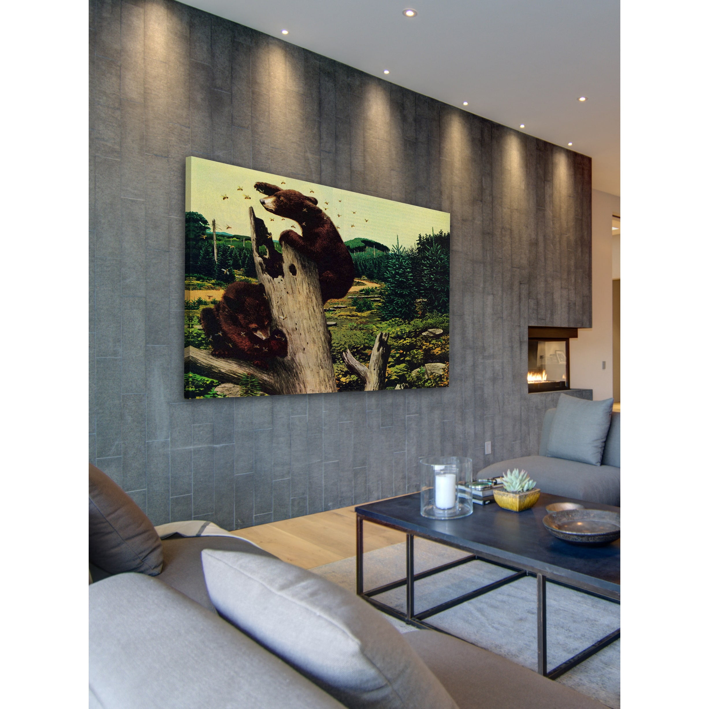 "Honey Bears" Painting Print on Wrapped Canvas