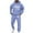 Blue, variant on ibiyuan Men's 2 Piece Sweat Suits Set Matching Outfits Casual Hoodies Hoody Sweatshirt Drawstring Pants Long Sets Outfits,Red