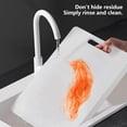 thumbnail image 4 of Tabla de cortar de cocina de doble cara | Tabla de cortar de PE engrosada multifuncional | Diseño antideslizante | Fácil de limpiar | Superficie blanca duradera de preparación de alimentos |, 4 of 5