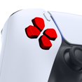 thumbnail image 3 of eXtremeRate Split Dpad Buttons Chrome Red Independent Dpad Direction Buttons for PS5 EDGE Controller, 3 of 9