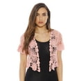 thumbnail image 1 of Just Love Bolero Shrug / Women Cardigan (Rose Floral Crochet, Small, Shrug), 1 of 3