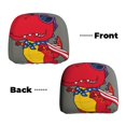 thumbnail image 6 of Kdxio Dinosaur Super Hero Cartoon Pattern Print 2 Piece Car Head Rest Covers Set Auto Front/Rear Seats Headrest Cover Universal Fit Most Cars,Sedan, SUV, 6 of 9