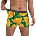 thumbnail image 2 of Kdxio Men's Boxer Briefs with Orange Print - Comfortable and Breathable Underwear for Everyday Wear, 2 of 7