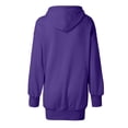 thumbnail image 5 of Karymi Cocktail Dresses for Women Casual Solid Hooded Sweatshirt Dress, Drop Shoulder Long Sleeve Front Kangaroo Pocket Oversized Mini Hoodie Dress, 5 of 7