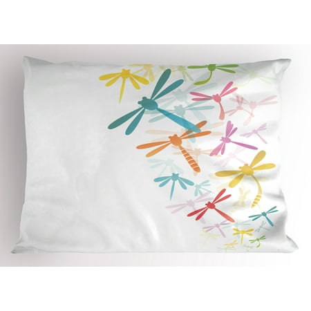 dragonfly pillow sham silhouette