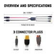 thumbnail image 4 of MC4 Solar Panel to Power Station Adapter Cable, XT60 / Anderson / DC5521 Plug Connectors, Charge Solar Powered Generator Battery (14AWG, 10ft/3m)$$Garden & Patio, 4 of 11