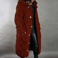 thumbnail image 1 of V-Neck Longline Cardigan, Plus-Size Duster Sweater, Relaxed Knit Coat Wine M , Cardigan, 1 of 5