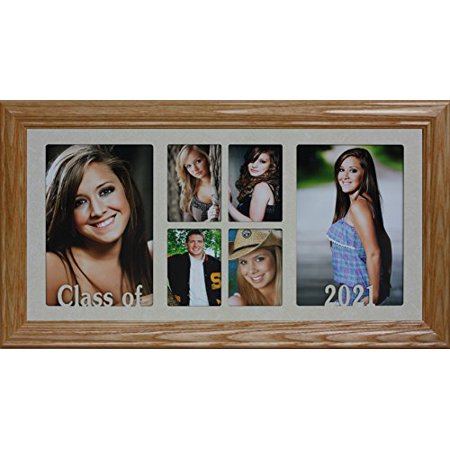7"X14" Class Of 2021 ~ 6-Opening Portrait Collage Picture