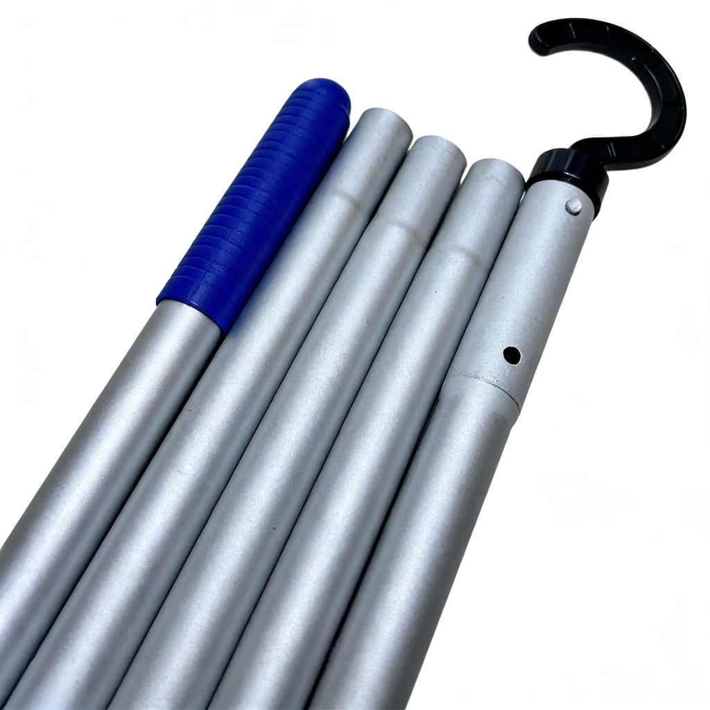 Strong Aluminum Pool Maintenance Accessory With Removable Hook To Assist Robotic