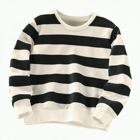 Ccpelsie Winter Boys Sweatshirts for Kids Crew Neck Fleece Sweatshirts for Toddler Little/Big Boys(Black,4-5 Years)