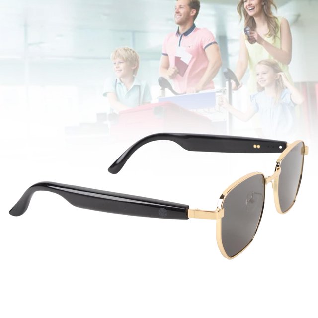Lunettes Intelligentes Ai, Lunettes de Soleil Intelligentes à Traduction en Temps Réel, Lunettes Intelligentes Multifonctionnelles avec Support de Traduction Ai pour Deepseek pour Réunion Voyage Étude