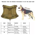 thumbnail image 3 of Arnés táctico para perros con mango de nailon, arnés de entrenamiento ajustable, chaleco de trabajo para mascotas, 3 of 3