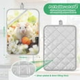 thumbnail image 3 of Cute Mouse Floral Pot Holders Set of 2 Heat Resistant Kitchen Oven Gloves Potholder Cooking Baking Microwave Mitts, 3 of 7
