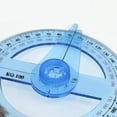 thumbnail image 4 of 2 Pcs 360 Degree Clear Protractor Ruler Circles Protractor Plastic Protractor Math Measuring Tool, 4 of 8