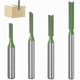 thumbnail image 1 of 4 Pieces Copy Cutter with Top Bearing Straight Shank Shank Router Bit Flush Cutter Straight Shank Router Bit Woodworking Milling Milling Tools for Woo, 1 of 5