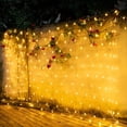 thumbnail image 5 of 200 LED Warm White Net Lights, 9.8x 6.6 ft Connectable Christmas Outdoor String Mesh Lights with 8 Lighting Modes, Waterproof Fairy Lights Plug in for Xmas Tree Holiday Party Garden Decoration, 5 of 12