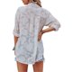 thumbnail image 5 of SAYOO Camisas elegantes para mujer, blusa de gasa con botones de manga larga de jacquard de color puro SAYOO  S M L XL XXL, 5 of 9
