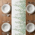 thumbnail image 6 of Eucalyptus Leaves Table Runner - 120 Inch Long, Kitchen Dining Table Runner Dresser Scarves, Green Summer Botanical Weeping Farmhouse Decor for Coffee Tables Wedding Party Banquet, 6 of 8