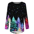 thumbnail image 4 of Christmas Sweatshirts for Women Oversized Sweatshirt&nbsp;Graphic Fall Tops Stylish Long Sleeve Shirts Dressy, 4 of 5