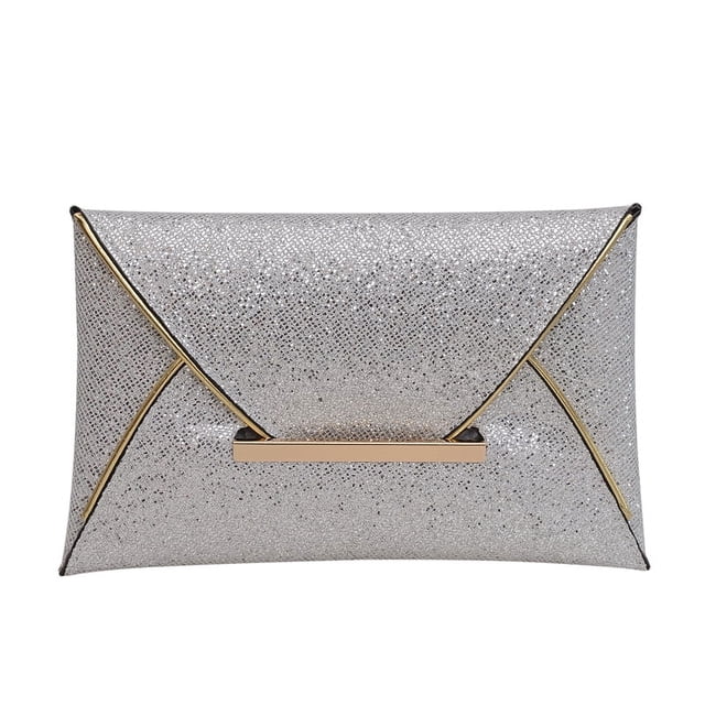 Bolso Noche Con Lentejuelas Tipo Sobre Boda para Mujer Color Sólido