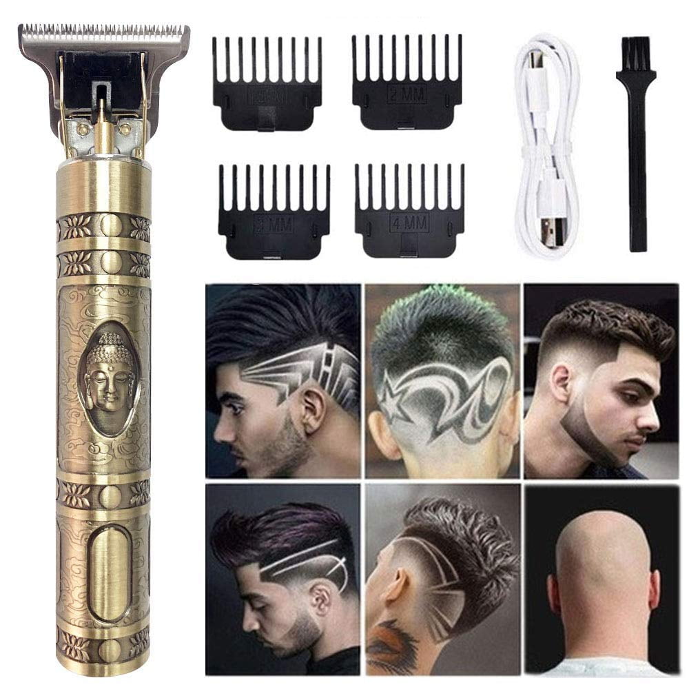 Hair Clippers for Men,Pro Li Outliner Trimmer Cordless Rechargeable Grooming T-Blade Close Cutting Trimmer for Men Titanium & Ceramic Blades Baldhead Shaver Barbershop Professional