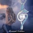 thumbnail image 2 of Mermaid Tail Pearl Pendant Necklace Female Niche, 2 of 2