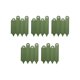 thumbnail image 2 of Borde de estacas de jardín de plástico para céspedes y macizos de flores, 25x22 cm, blanco, verde, negro, paquete de 5, resistente a la intemperie, fácil de instalar, 2 of 7
