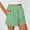 Green, variant on Hueook Plaid Shorts Women Micro Shorts Fashion Fall and Summer Cute Comfortable Elastic Waist Casual Pockets Short Red L