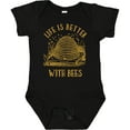 thumbnail image 3 of Inktastic Life's Better With Bees Boys or Girls Baby Bodysuit, 3 of 5