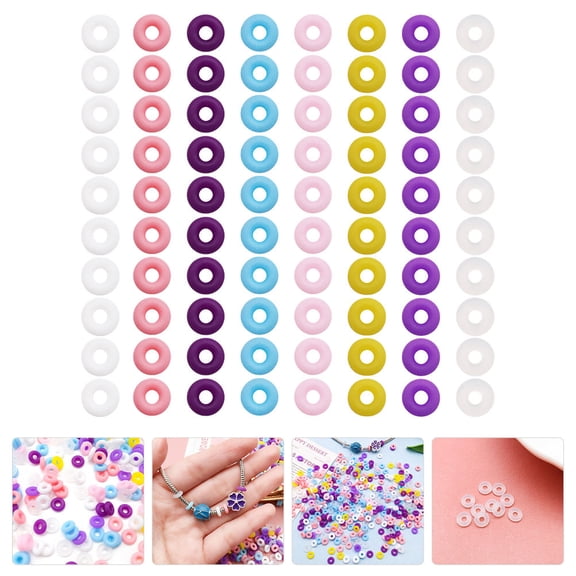 LOLIPPYY 100 Pieces Non- Stopper Beads for Jewelry Making, Necklace & Bracelet Craft Supplies Kit