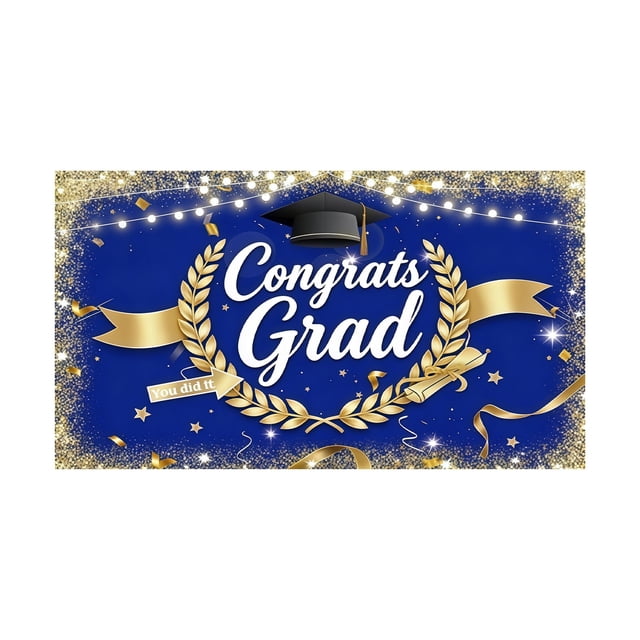 zhangmingg Customizable Class of 2026 Graduation Banner Large Horizontal Party Decoration for Celebration