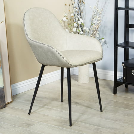 Office Star Products - Mid-Century Powder-Coated Metal Chair - Fog