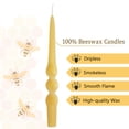 thumbnail image 3 of XINAOBAOLUO 9.3 inch beeswax Taper Candles Scented Candles Smokeless Candle Sticks Twisted Candles Pack of 2, 3 of 8
