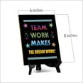 thumbnail image 7 of Team Work Makes The Dream Work! Table Sign with Acrylic Stand (6x8“) | Classroom & Home Decor, 7 of 7