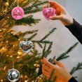 thumbnail image 6 of AYktou 8Pcs Christmas Balls Ornaments, Colorful Mirror Balls Xmas Tree Decorations Set Multiple Style Hanging Balls Pendants Christmas Baubles for Home Xmas Tree Holiday Party Scene Decor, Pink, 6 of 7