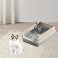 thumbnail image 1 of Arena abierta con pala Fernando a prueba de salpicaduras para gatos de interior, 1 of 8