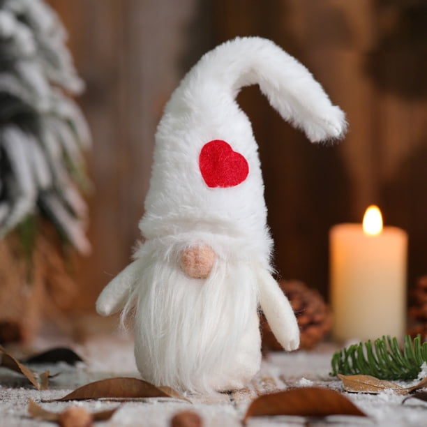 Muñecas Sin Rostro Bosque De Navidad Anciano Muñeca De Amor Encantadora Decoración Duradera De Vacaciones Para Estantería De Escritorio Junto A La Cama sonducket HA039487-06