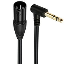 AOOOWER 6.35mm 1/4 Inch to XLR Microphone Adapter Cable, Stereo 6.35mm Male to XLR Female / Male Audio Connector for Mixer