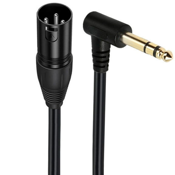 AOOOWER 6.35mm 1/4 Inch to XLR Microphone Adapter Cable, Stereo 6.35mm Male to XLR Female / Male Audio Connector for Mixer