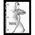 thumbnail image 2 of Tavoletti, Anne 15x18 White Modern Wood Framed Museum Art Print Titled - Doodle Fashion, 2 of 4