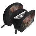 thumbnail image 3 of YFYANG 2 Piece Women's Portable Makeup Bags, Abstract Fractal Art Patterns Clutch Travel Toilet Bags Cosmetic Organizer, 3 of 7