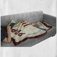 thumbnail image 6 of Movie Theater Soft Flannel Fleece Blanket, Fresh and Delicious Pop Corn Film Tickets and Strip Advertising in 60s Theme, Cozy Plush for Indoor and Outdoor Use, 50" x 60", Multicolor, by Ambesonne, 6 of 6