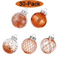 thumbnail image 2 of Cristbest - Adornos De Bolas De Navidad De 30 Quilates, 2.362 In, Bolas De Navidad De Plástico Transparente Irrompibles, Juego De Bolas De Navidad Con Relleno, Delicadas Y Brillantes Decoraciones Para, 2 of 5